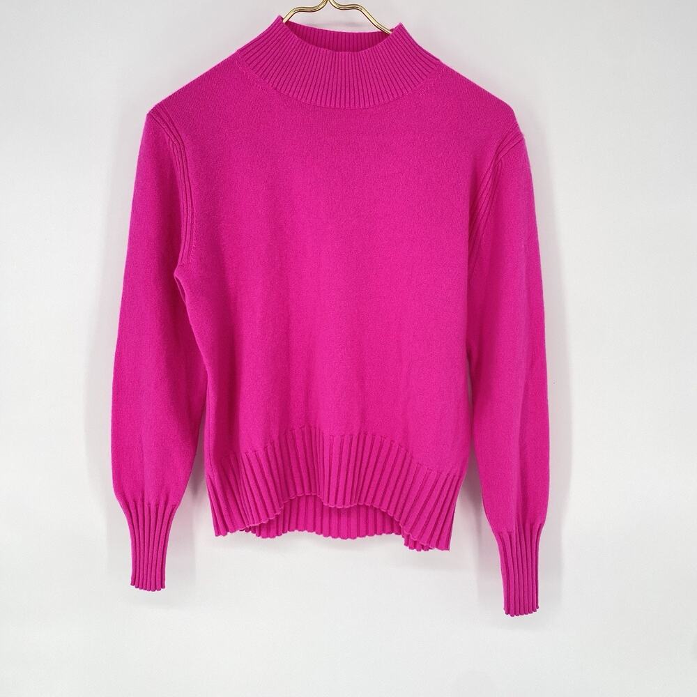 J. Crew Bright Fuchsia Turtleneck Sweater
